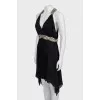 Silk dress with decor