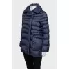 Quilted A-line down jacket