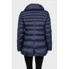 Quilted A-line down jacket