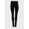 High waisted slim fit trousers