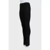 High waisted slim fit trousers