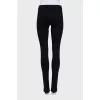 High waisted slim fit trousers
