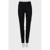 High-waisted trousers with creases
