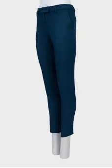 Ribbed wool trousers