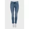 Skinny jeans with patch pockets