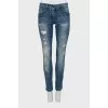 Skinny fit ripped jeans