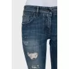 Skinny fit ripped jeans
