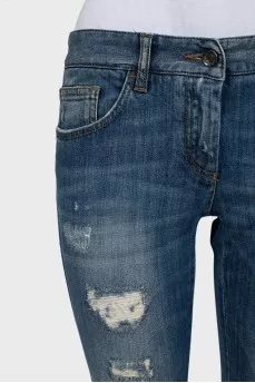 Skinny fit ripped jeans