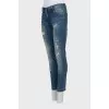 Skinny fit ripped jeans