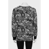 Loose fit jumper with ties