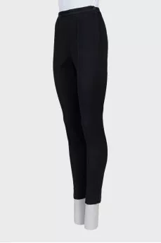 Trousers with stitched creases