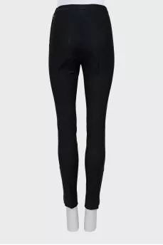 Trousers with stitched creases