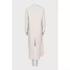 Beige suit with tailcoat and skirt