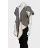 Asymmetrical Checked Cardigan