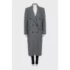Gray oversized coat