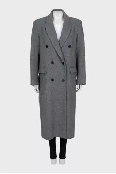 Gray oversized coat