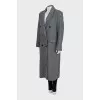 Gray oversized coat