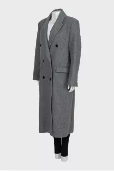 Gray oversized coat