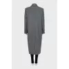 Gray oversized coat