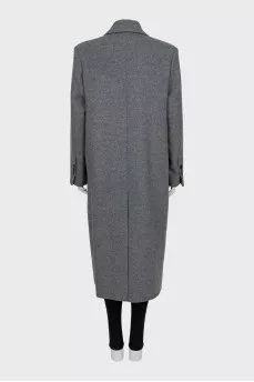 Gray oversized coat