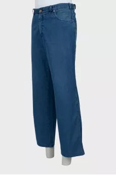 Men's Blue Flared Jeans