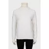 White turtleneck sweater