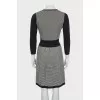 V-neck dress with print