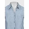 Silk shirt with tag