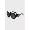 Black sunglasses with shaped temples