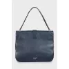 Leather satchel bag
