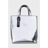 Silver Patent Leather Bag