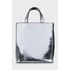 Silver Patent Leather Bag