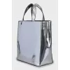 Silver Patent Leather Bag