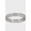 Love ring in white gold
