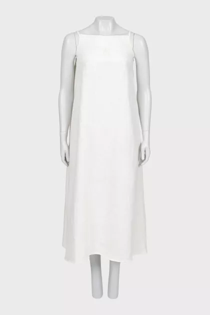 White linen sarafan