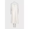 White linen sarafan