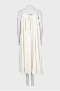 White linen sarafan