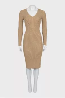 Lurex fitted dress