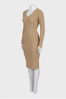Lurex fitted dress