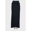 Striped Wool Maxi Skirt