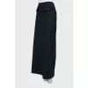 Striped Wool Maxi Skirt