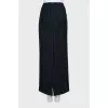 Striped Wool Maxi Skirt