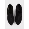 Lace front ankle boots