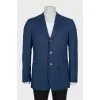 Men's blue straight cut jacket