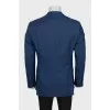 Men's blue straight cut jacket