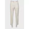 Men's straight trousers with arrows