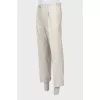 Men's straight trousers with arrows