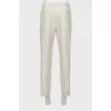 Men's straight trousers with arrows