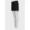 Striped wool shorts