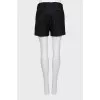 Striped wool shorts